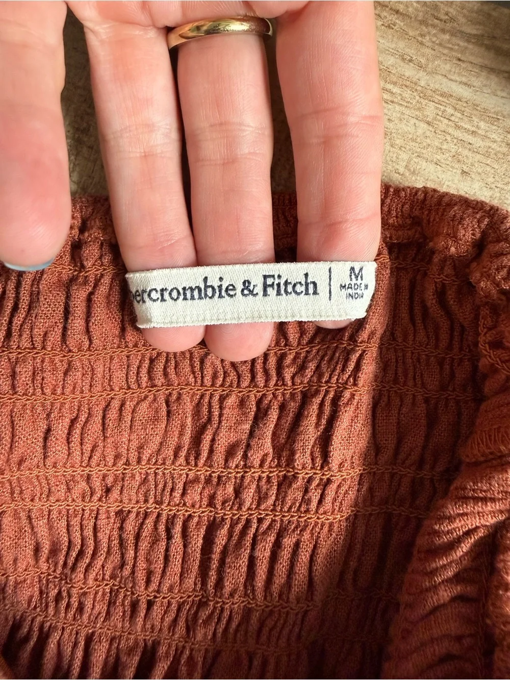 Abercrombie & Fitch Scrunchie Strap Maxi Dress